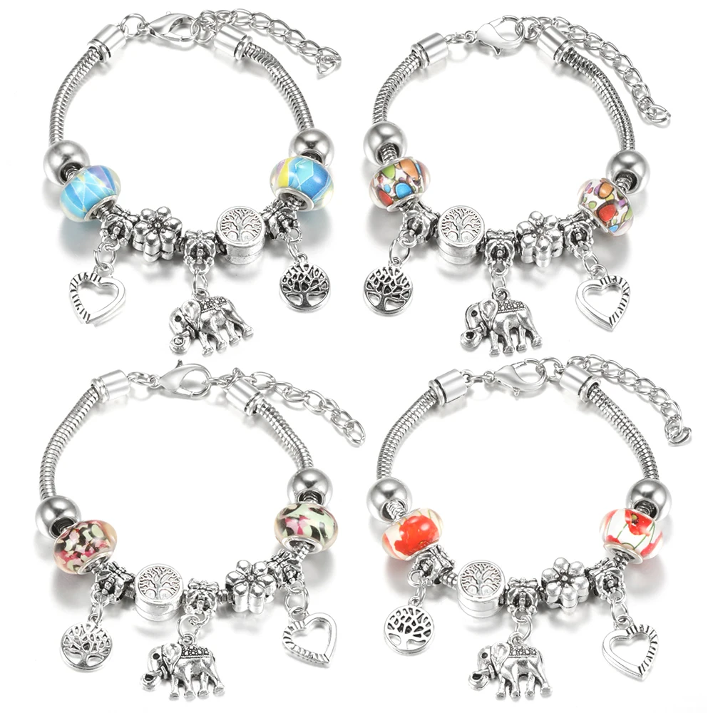 Bracelet en métal pour femme, bijoux glamour, 6 couleurs, structure ster corrigée, bracelets perlés pour l'été, cadeau romantique, mode 1