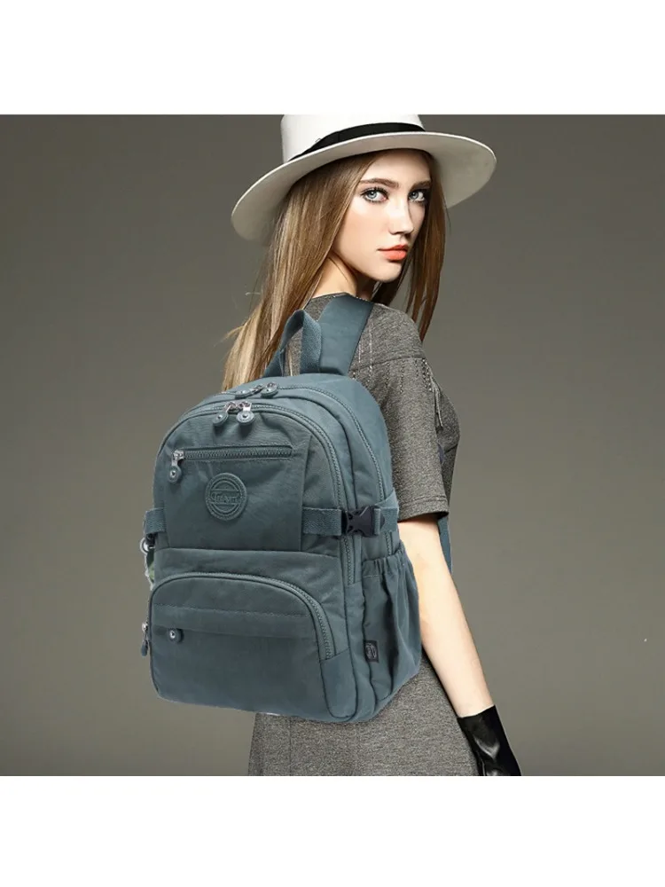 Tegaote 가벼운 여행 배낭 야외 백팩, 고등학생 책가방, 여성 책가방, 하이 퀄리티 나일론 방수 주머니 Tegaote 가벼운 여행 배낭 야외 백팩, 고등학생 책가방, 여성 책가방, 하이 퀄리티 나일론 방수 주머니