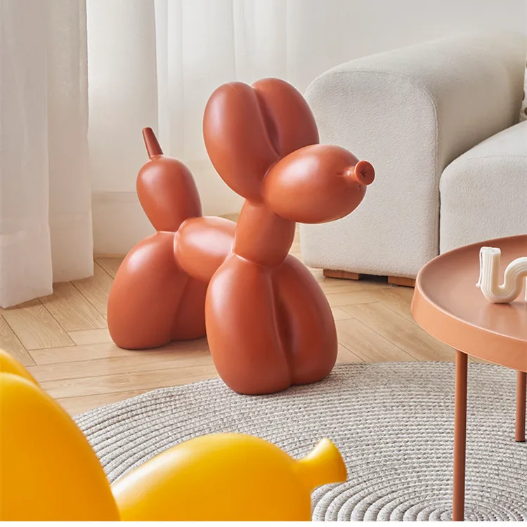 Originality Plastic Stool Balloon Dog Chair Living Room Furniture Fashion Decorate Stool Fall Prevention Home Furniture