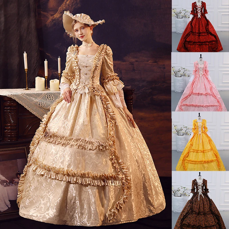 

Роскошное платье в викторианском стиле, 6 цветов