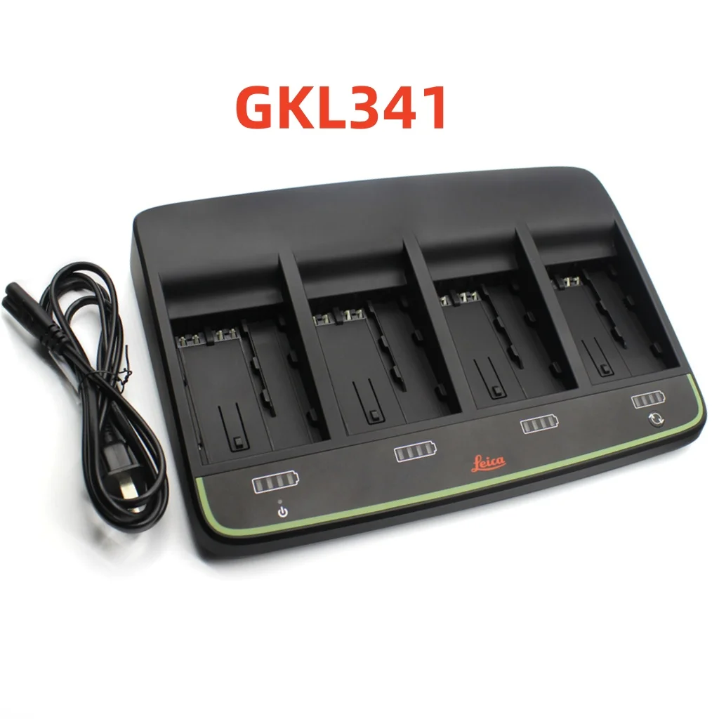 

Leica GKL341 charger is suitable for Leica total station battery GEB211 GEB212 GEB221 GEB222 GEB242 GEB331 four channel charger