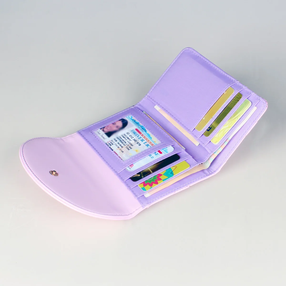 Pink Quilted Women's Wallet Women's Coin Wallet