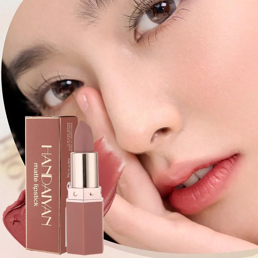 Handaiyan Matte Lipstick Beauty Lip Gloss Lippenstifttinted 24 Lipstick Waterproof Balm Supplier Wholesale Makeup Hours Mak Q2m0