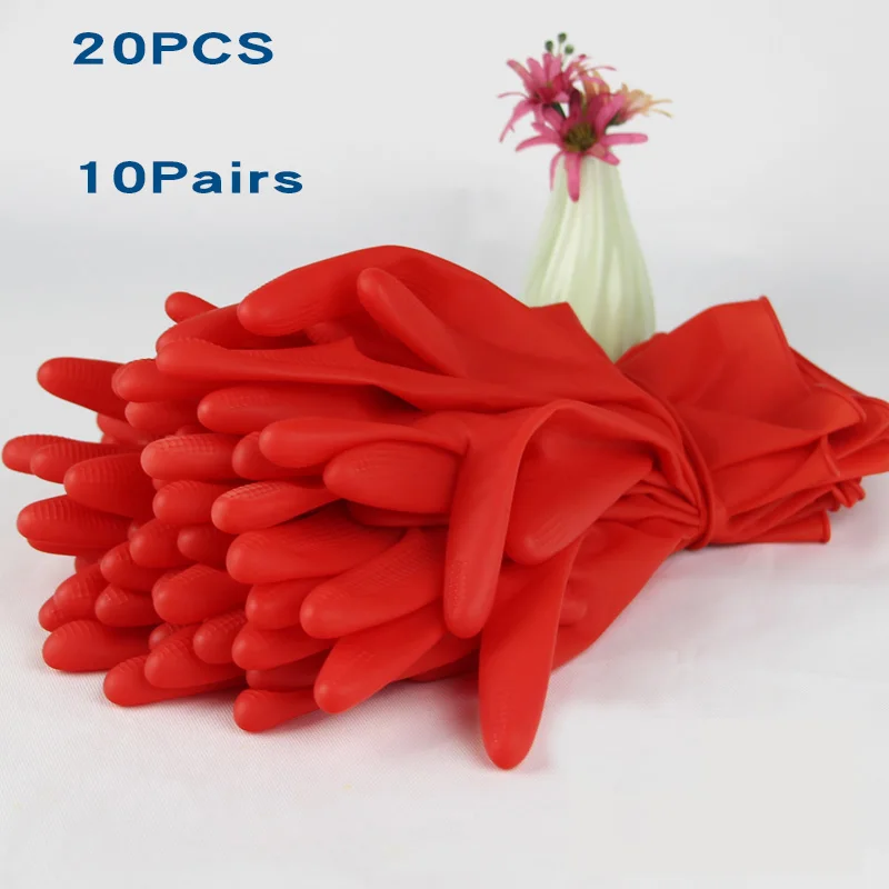 Dishwashing Gloves 10Pairs Rubber