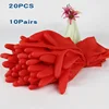 10Pairs Flexible Waterproof Dishwashing  Impervious Durable Kitchen Clean Tools Acid and Alkali Resistant Rubber Gloves 2
