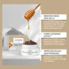 Honey Facial Scrub Remove Dead Skin Blackhead Deep Clean Oil Control Shrink Pores Moisturize Brighten Cleanser Exfoliating Cream 5