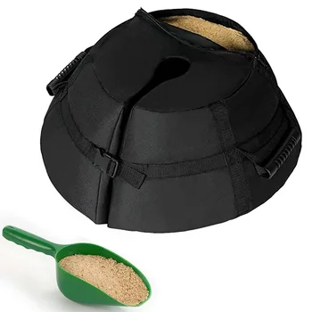 우산 받침 무게추 원형 테이블 텐트 고정 샌드백용, 튼튼한 모래, 비바람에 견디는 받침대, 600D