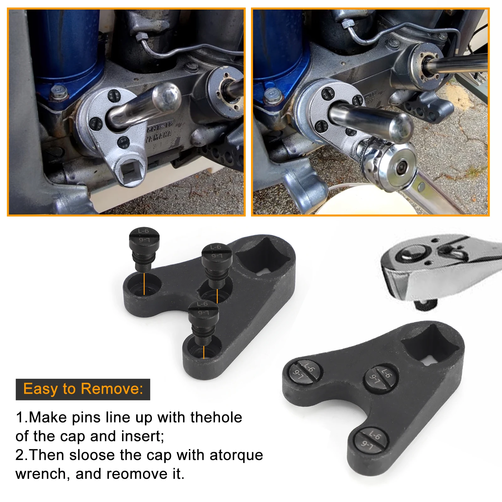 Outboard Trim Tilt Pin Wrenches Set Professional Durable Repair Parts MT0004 MT0006 MT0009 Marine Tech Tools For Yamaha Suzuki