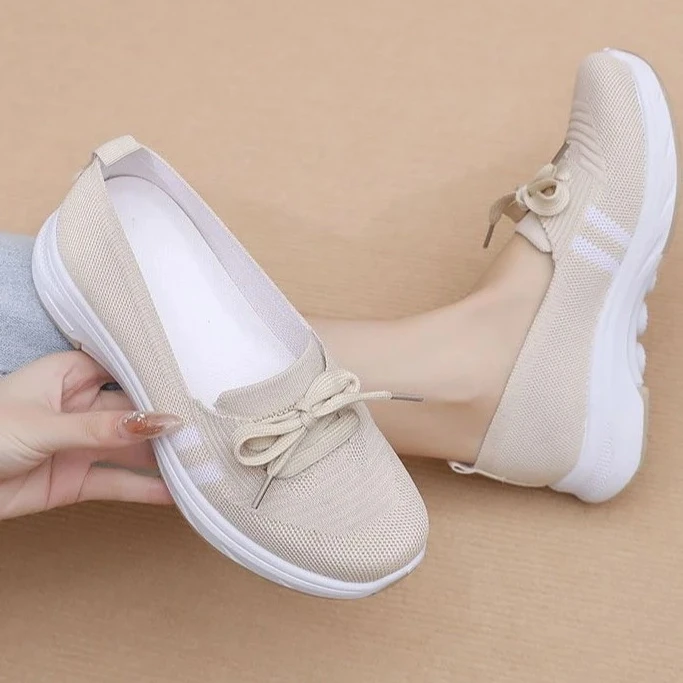 Autumn Lace Up Breathable Woman Footwear Comfortable and Elegant Casual Sneakers Aesthetic Light Walking Shoes for Ladies