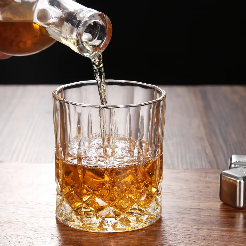 315ml Classic Whiskey Glass Transparent Household Creative Liquor Spirit Beer Glasses Party Bar KTV Vodka Gin Tequila Rum Cups
