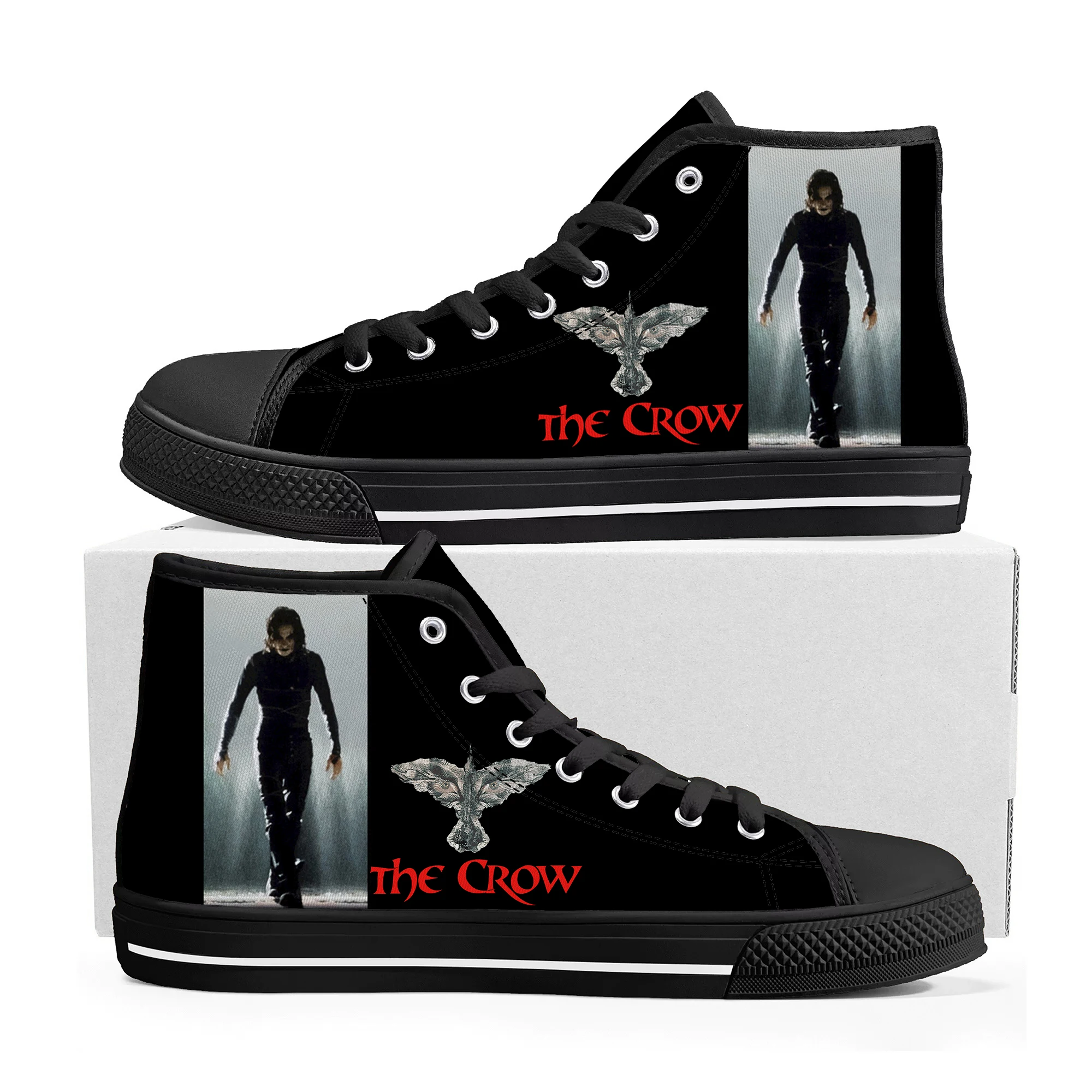 Crow Classic Movie High Top Sneakers Mens Womens Teenager High Quality Canvas Sneaker couple Casual Shoe Customize Shoes