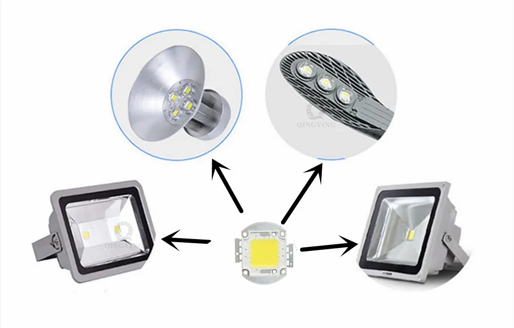 de luz SMD COB, alta potência, iluminação