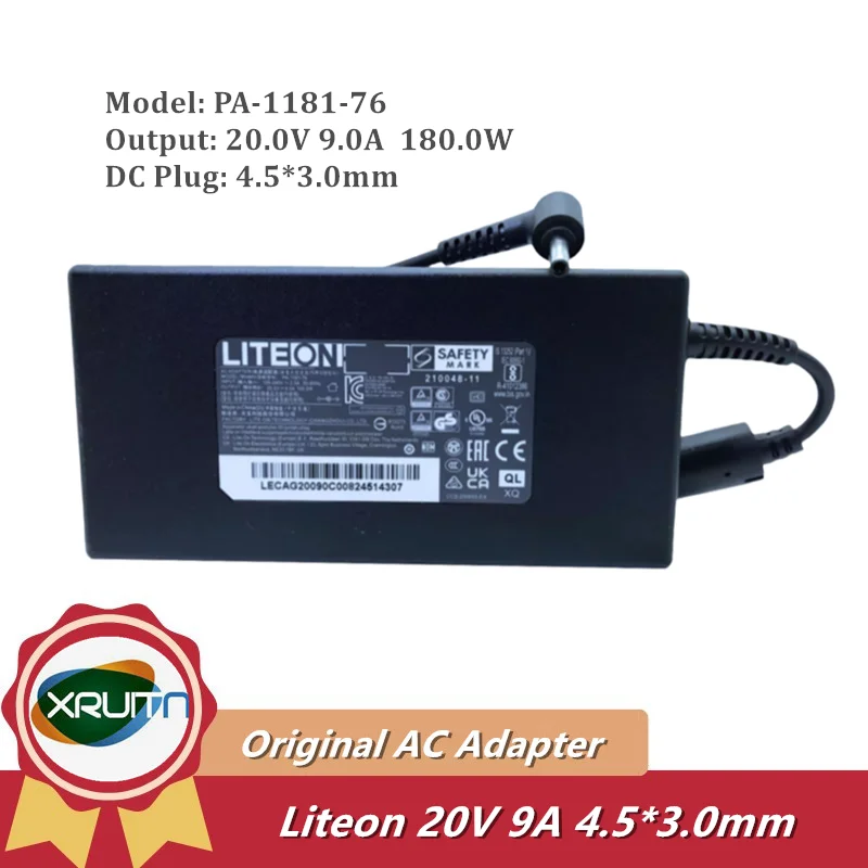 Оригинальный Liteon PA-1181-76 20V 9A 180W 4,5x3,0mm зарядное устройство для ноутбука, Оригинальный игровой блок питания