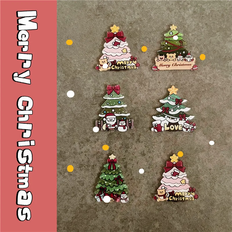 Christmas Fridge Magnet Christmas Tree Cute Cartoon Holiday Decoration Atmospheric Magnet Gift