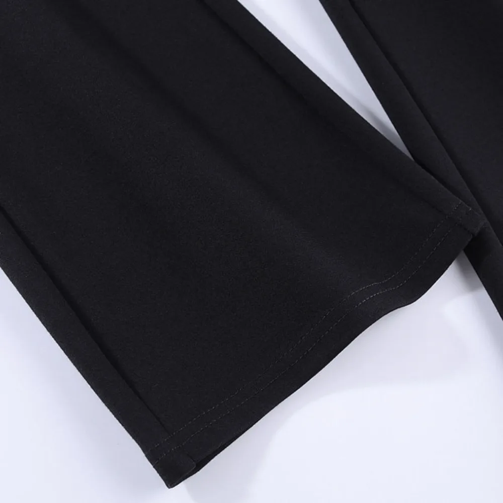 Invisible Open Crotch Outdoor Sex High Waisted Appear Thin Micro Flared Pants Ms Elastic Tight Fitting Casual Pants