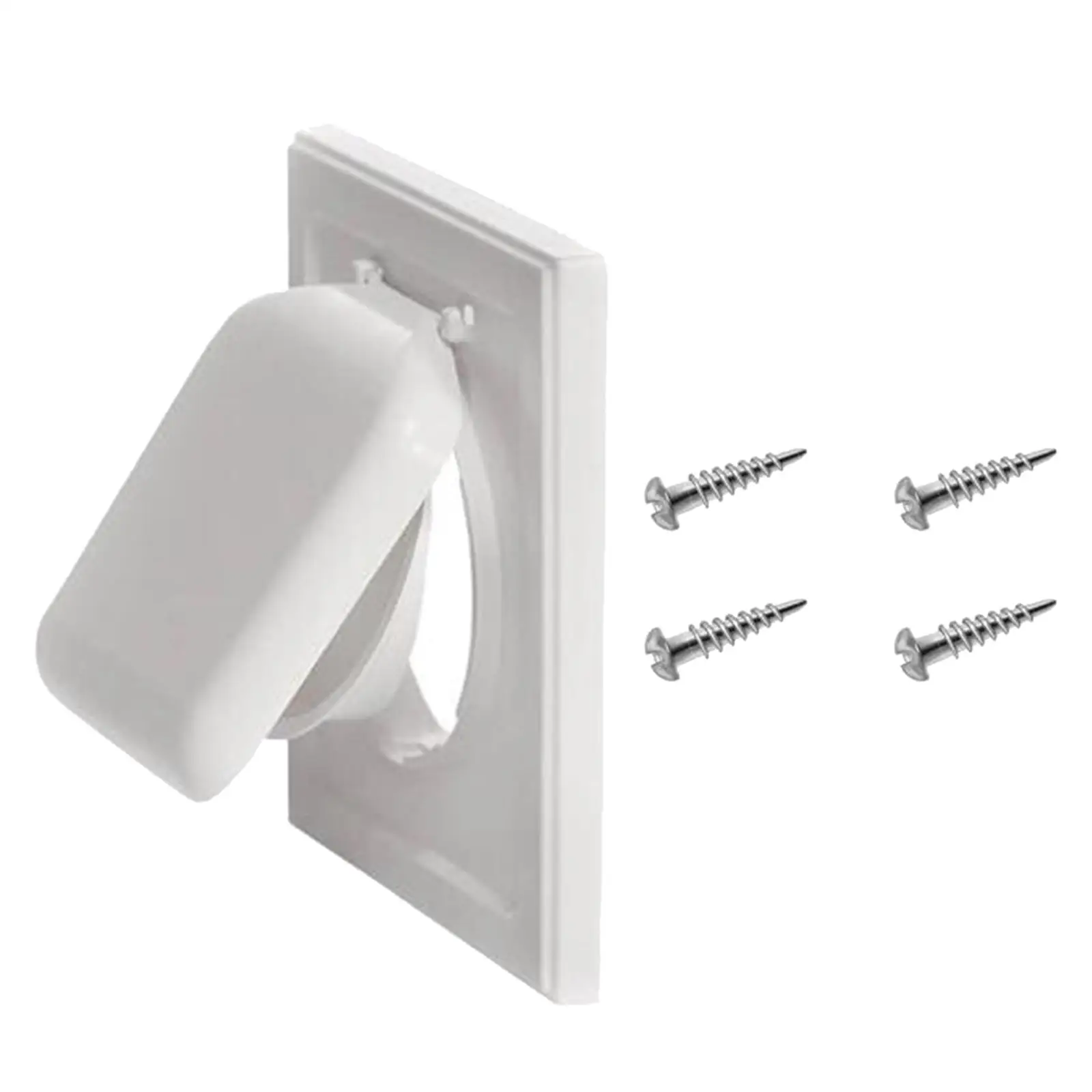 

Dryer Vent Cover Ventilation Exhaust Dual Door Vent Cover for Home Outdoor