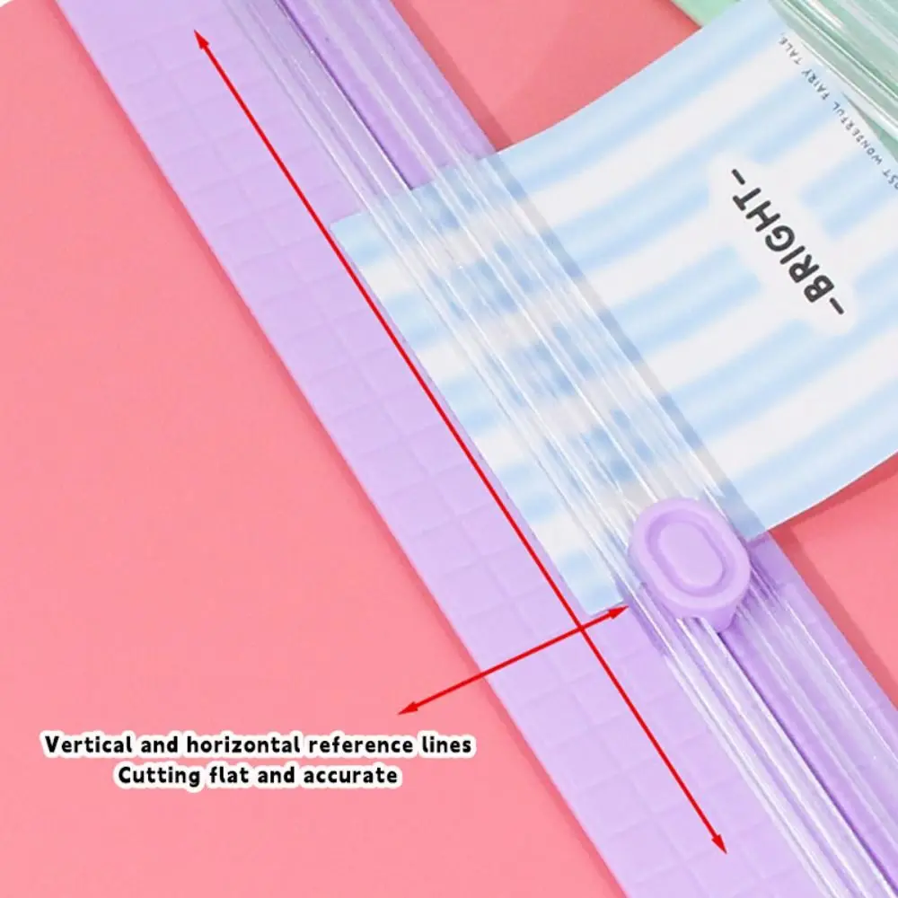 A3/A4 Paper Cutting Paper Cutter Bidirectional Portable Paper Trimmer with Pull-out Ruler Paper Cutting Tool School Office