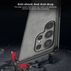 S 25 Ultra Case Sheepskin Leather Back Cover For Samsung Galaxy S25 Ultra Plus 5G Lens Protector Shockproof Coque S25Ultra S25+ 6