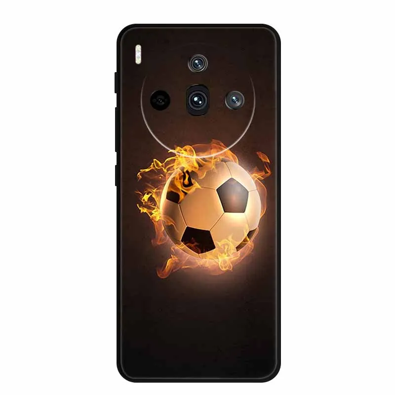 Sleek Black Silicone Fashion Phone Case – 6.78 Soft Back Cover