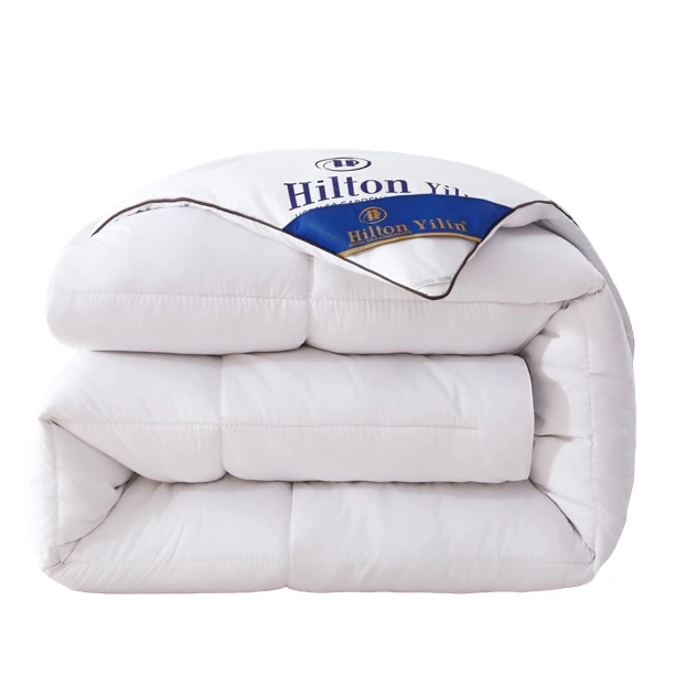 Hilton Hotel down Feather Comforter Thi Warm Home Use Spring Autumn Bedding Universal Dormi Single Double Core Fiber