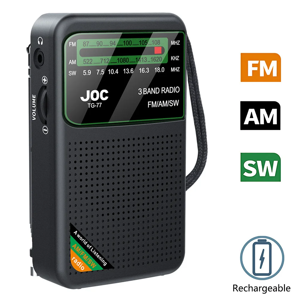 Pocket-Mini-Radio-AM-FM-SW-Portable-Radio-Batteries-Rechargeable ...