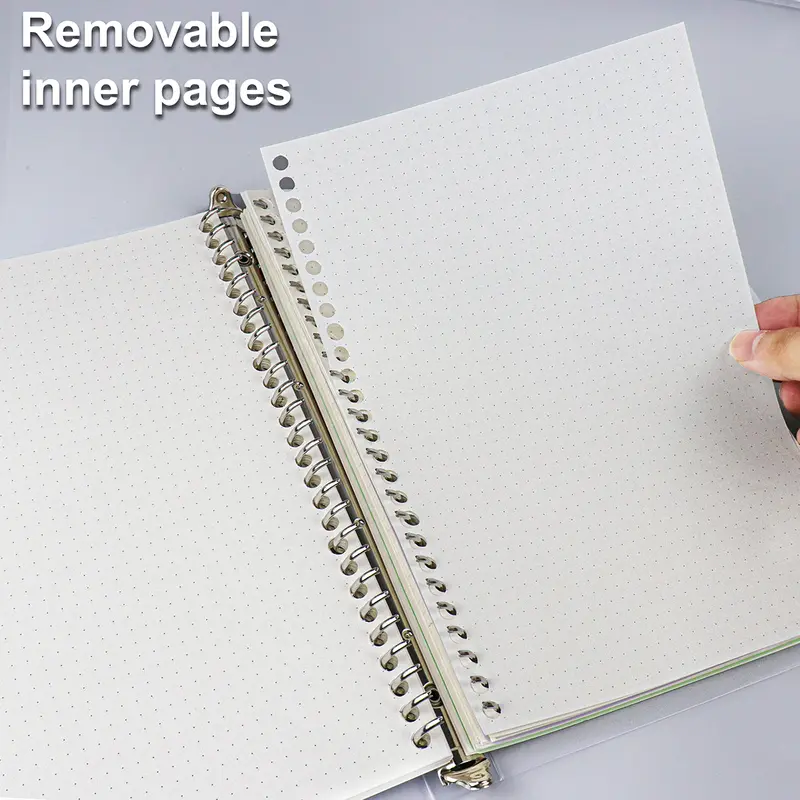 A4/B5/A5 Loose Leaf Refill Binder Notebook Blank/Line/Grid/Cornell Replacable Metal Ring Office&School Supplies Stationery - Image 4