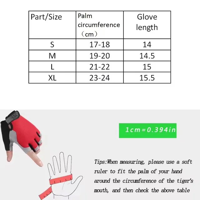 Breathable Half-Finger Cycling Gloves – Anti-Slip Fitness & Summer Bike Gloves 5