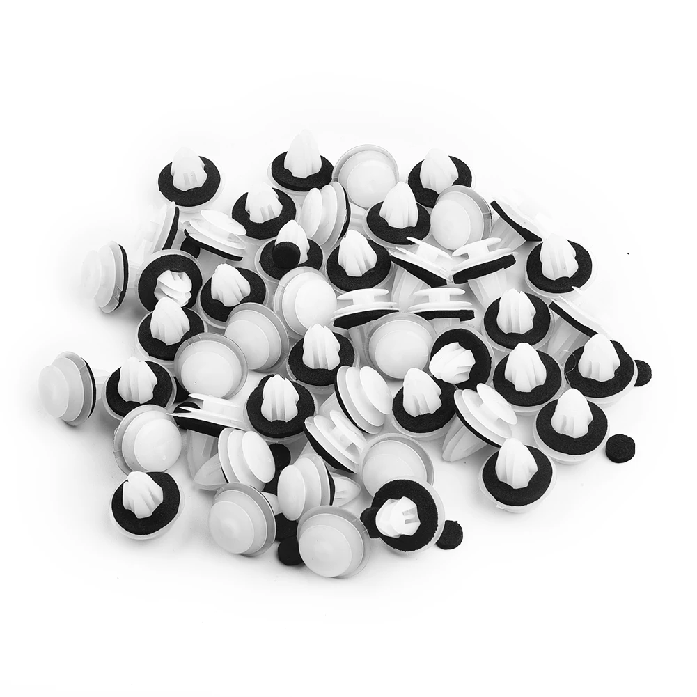 

50*Car Door Clips With Washers For Mazda CX-5 CX5 CX-7 For MAZDA 3 6 2 ATENZA Axela Universal White/Black Auto Fastener Clips