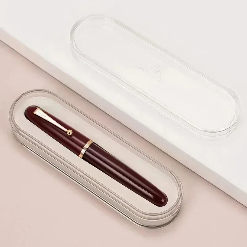 Luxurious Transparent Resin Fountain Pen - Elegant Writing Instrument