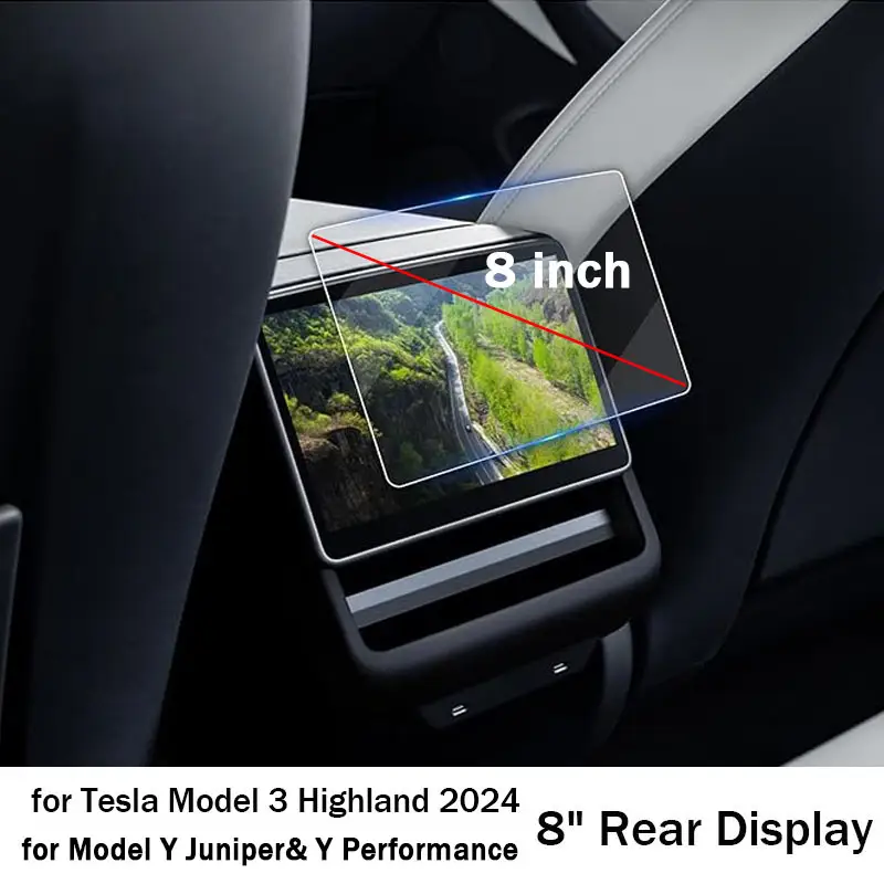 Tempered Glass Film Protector for Tesla Model 3 Highland Model Y Juniper Model Y Performance Rear Center Control Screen - Image 9