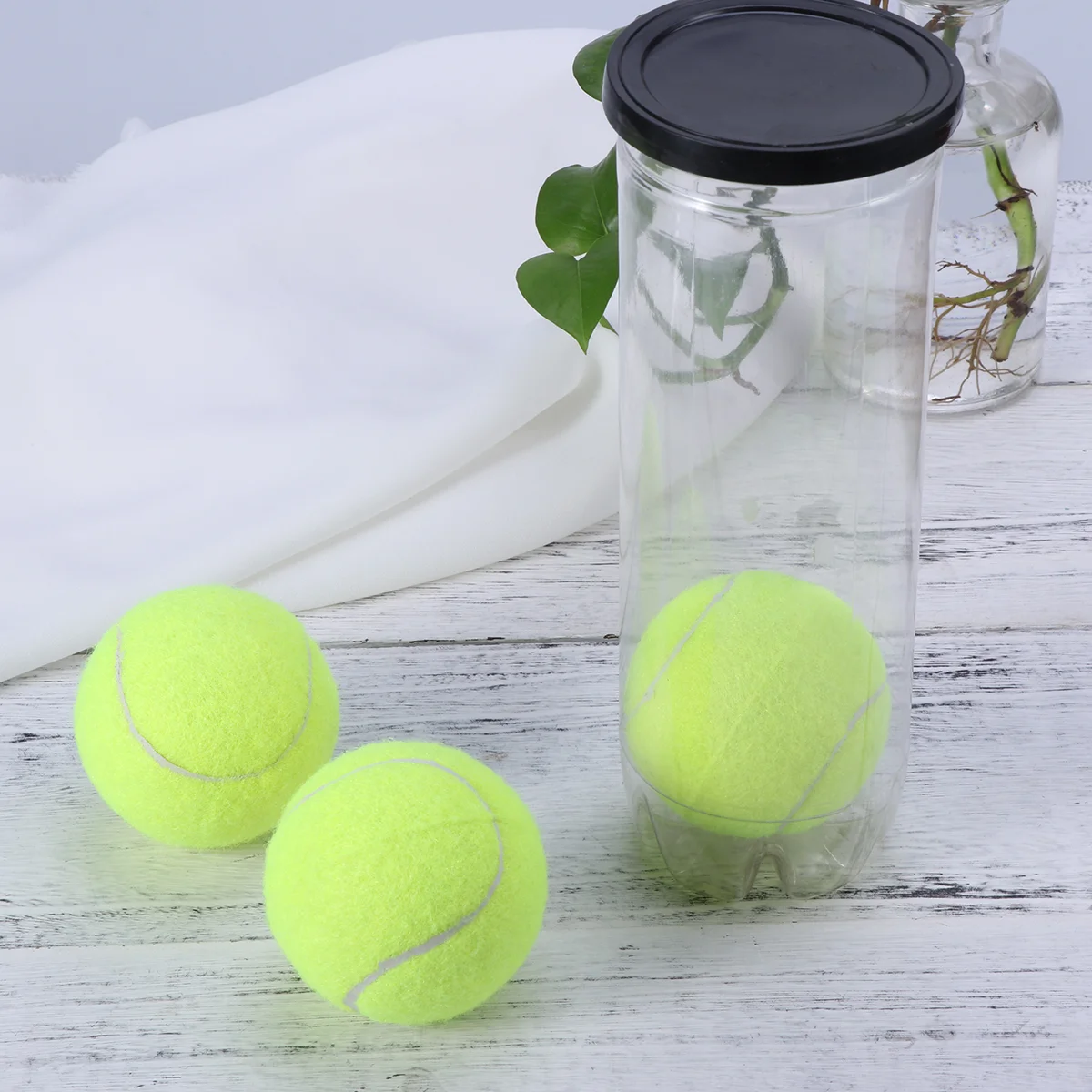 3pcs Tennis Balls Can Regular Duty Practice Professional Yellow Dog Toy Machine Compatible Racquet Sports Tennis Balls Set