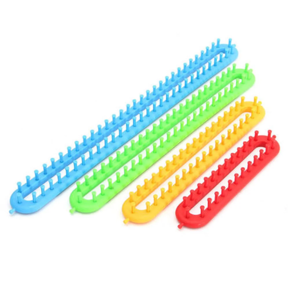 1 Set Portable Knitting Kit Creative DIY Scarf Weaving Tool Plastic Hat Knitter Accessories knitting supplies knitting material weaving tools knitting craft supplies knitting loom knitting machine knitting board knitting pattern cards