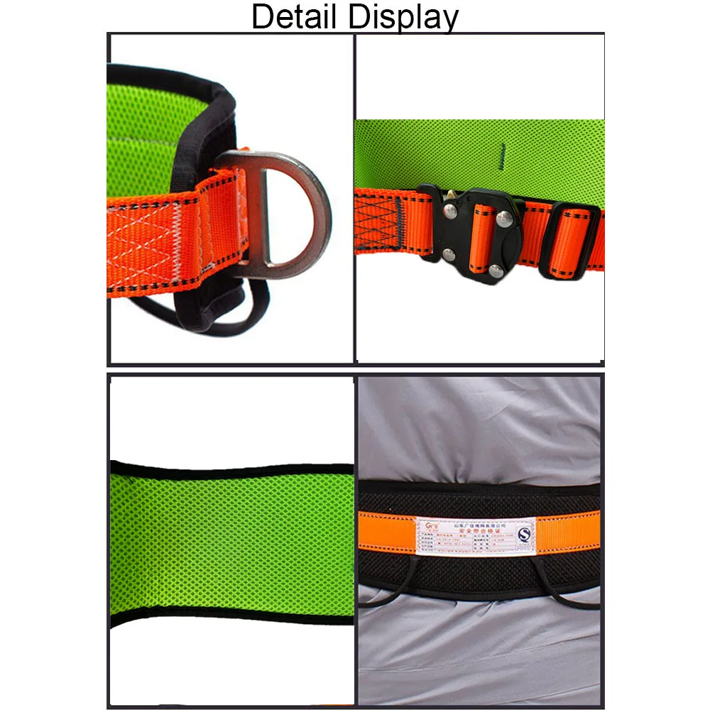 Single Waist Safety Harness High-altitude Work Safety Belt Outdoor Climbing Training Electrician Construction Protect Equipment safety harnesses