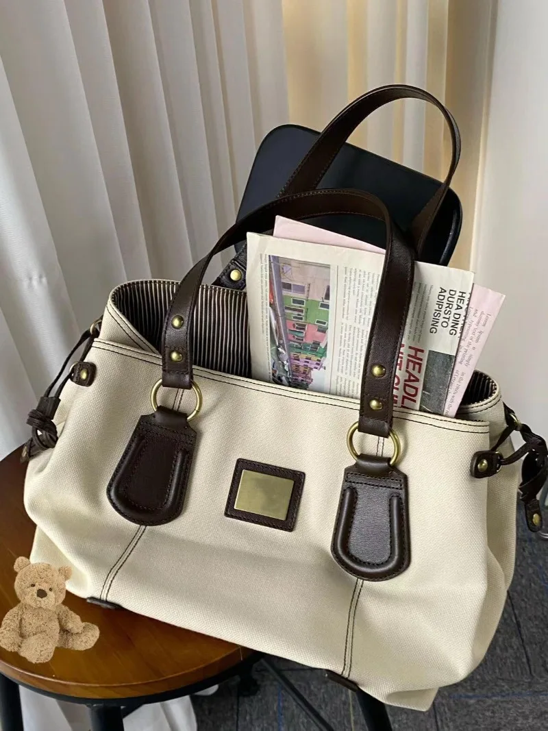 Large-capacity Retro Shoulder Bag 2025 New Versatile Commuting Premium Women‘s Tote Bag Light Luxury High-end Fashion Armpit Bag