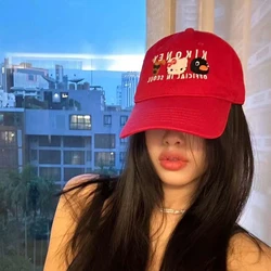 Hello Kitty Sanrio Baseball Cap Kawaii Y2K Cartoon Cute Anime Student Adult Outdoor Sports Duck Tongue Cap Toys Girls Gifts