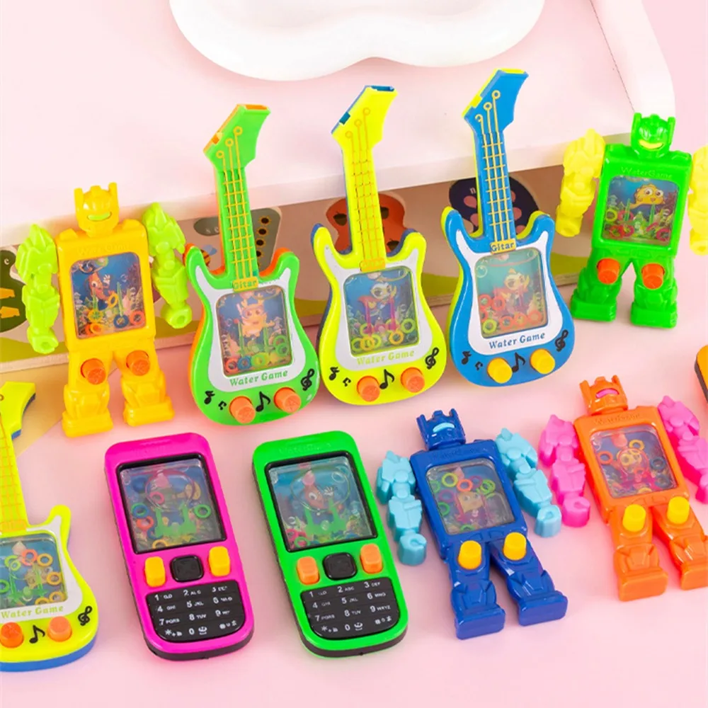 Children Toys Water Machine Ring Handheld Game Console 6 Pcs