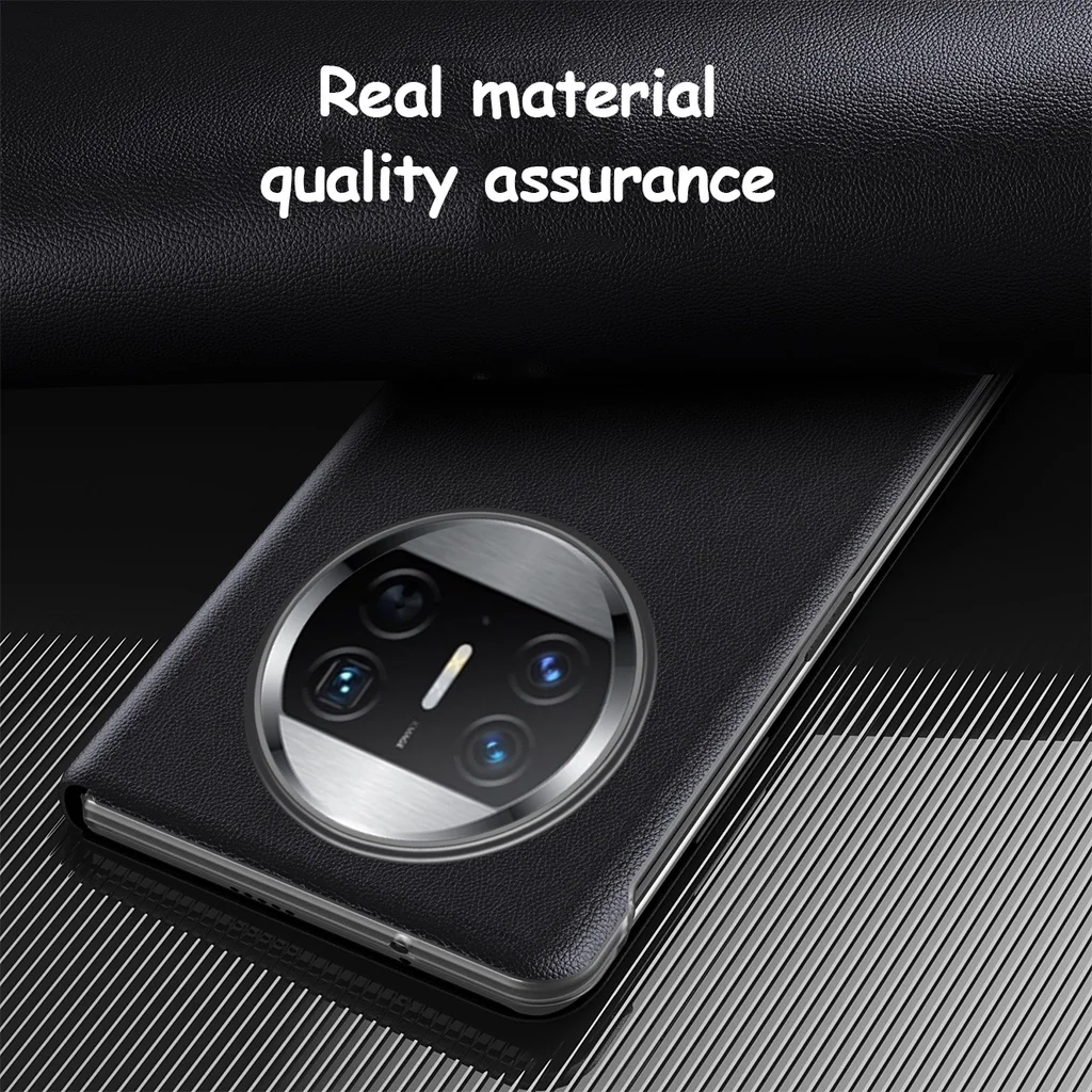 With Touch Pen Slot Cover For Huawei Mate X5 Case Leather Smart View Windows Protection For Huawei Mate X 5 5G