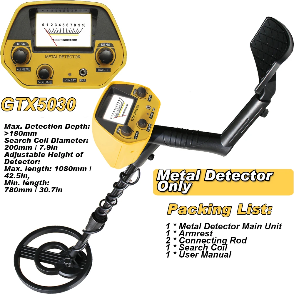 지하 금속 탐지기 GTX5030 MD4030 금 채굴기, 고감도 쥬얼리 금 보물 사냥꾼 탐조자 금속 탐지 도구 - AliExpress