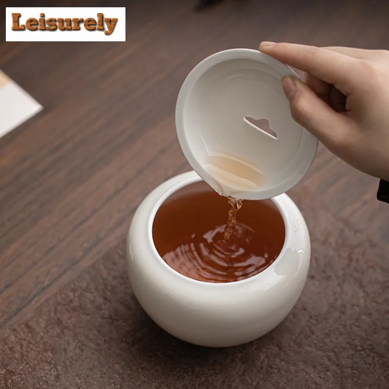 650ml Retro Plant Ash Ceramic Jianshui Tea Wash Writing-brush Washer Tea Residue Barrel Pot Bearing Holder Chaxi Accessories