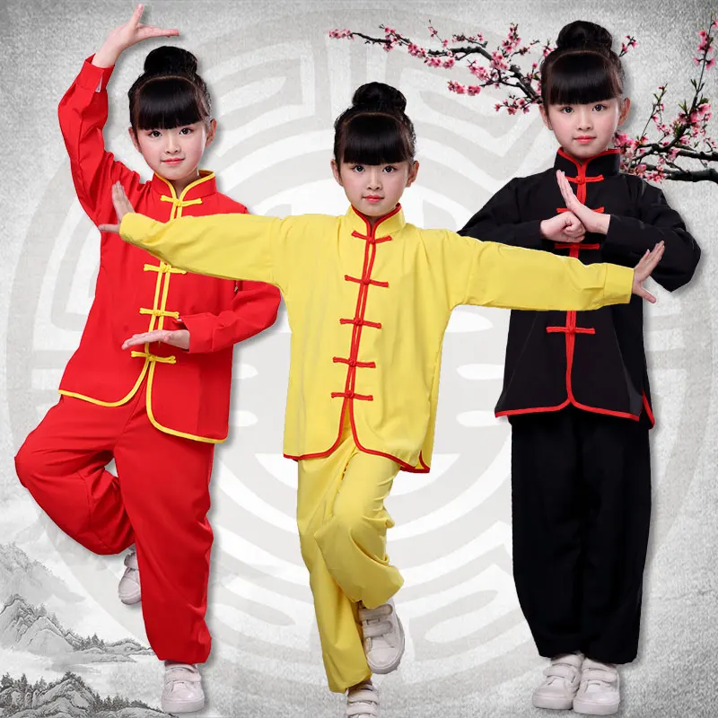 Tanie Dziewczyna chiński kung fu kostium dla dziecka chiny Tai Chi