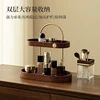 Cosmetics storage box, desktop perfume, lipstick rack, multi-layer solid wood dresser, skin care products, jewelry. 3