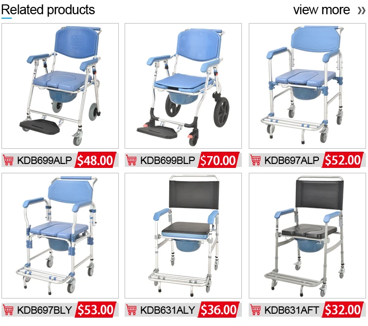 Chair shower comfortable modern use foldable commode for elderly 6