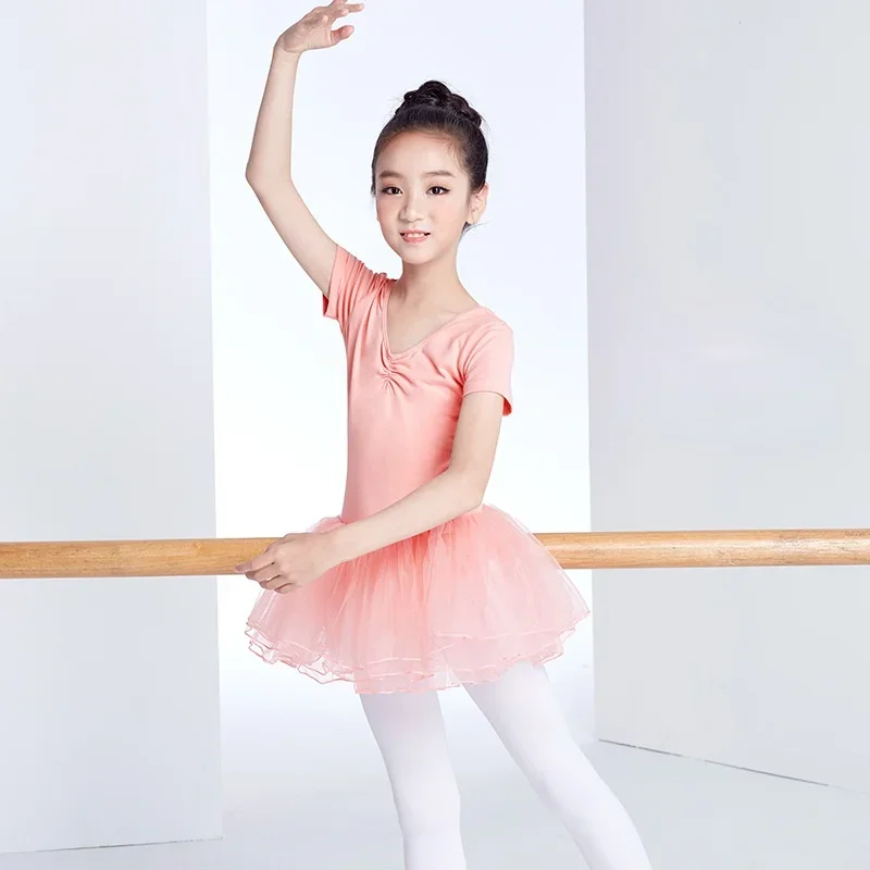 

Детское балетное танцевальное платье, гимнастическое трико, тренировочная одежда для девочек, детская балетная пачка, элегантные танцевальные костюмы балерины
