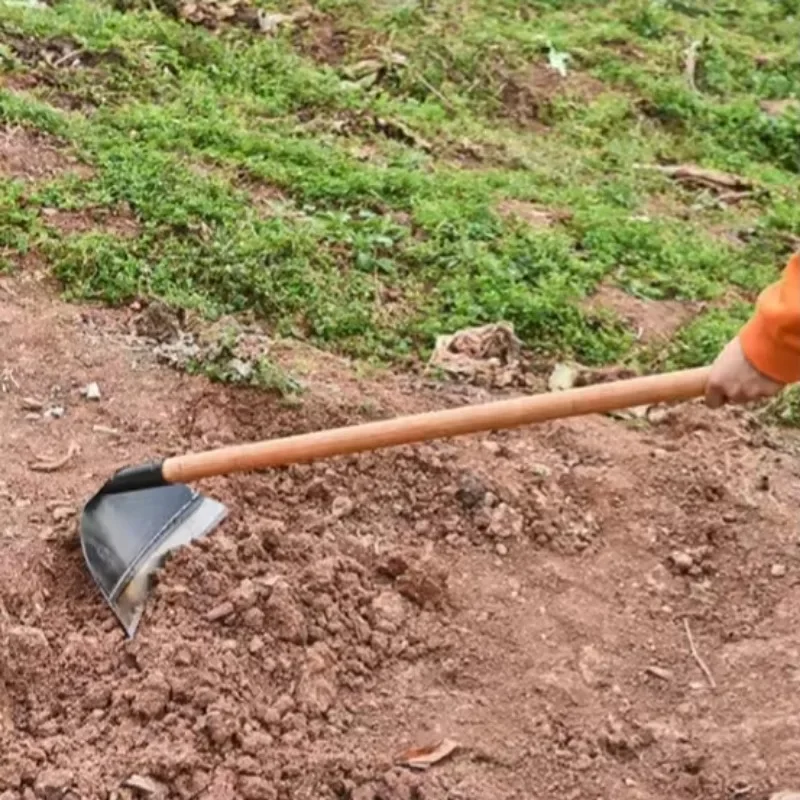 Garden hoe Garden Weeding Rake Labor-saving Weeding & Loosening Soil Artifact Harrow Handheld steel weeding hoe Hoe Farm Tool 6