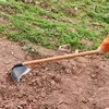 Garden hoe Garden Weeding Rake Labor-saving Weeding & Loosening Soil Artifact Harrow Handheld steel weeding hoe Hoe Farm Tool 6