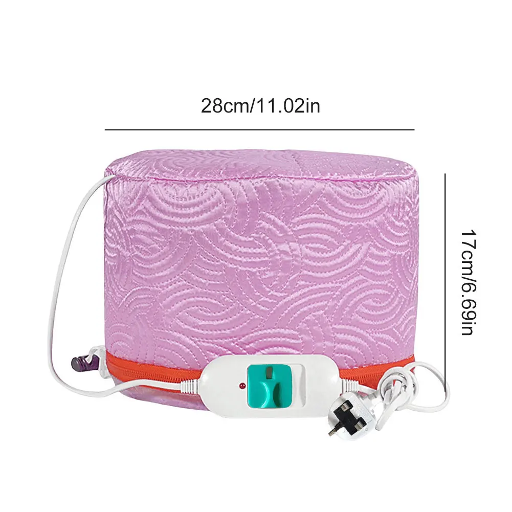 Salon Hair Heating Cap Thermal Treatment Steamer Cap Hair Care Hat for Women Home Spa Thermal Heat Cap for Hair Nourishing EU/UK 6