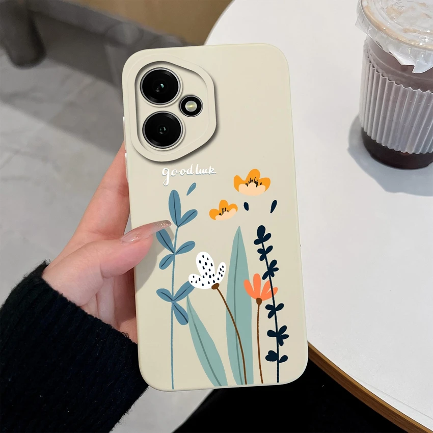 Astronaut-Themed Liquid Silicone Anti-Slip Phone Case