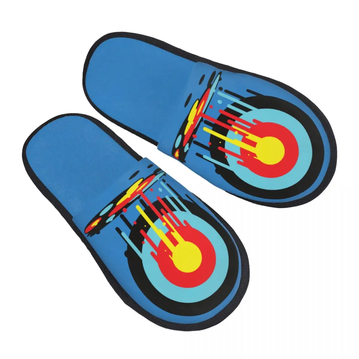 

Custom Weeping Target Memory Foam Slippers Women Cozy Warm Archery Archer Darts Shoot House Slippers