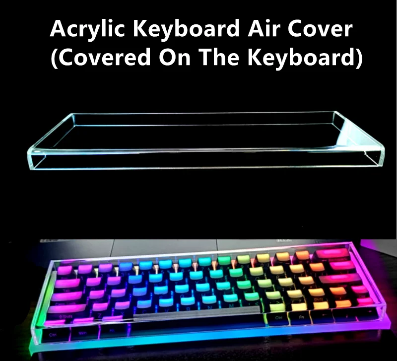 gaming pc keyboard Transparent Acrylic Waterproof Dustproof Air Cover For Capacitance Mechanical Keyboard 87 96 104 108 Custom Keyboard Air Cover gaming pc keyboard