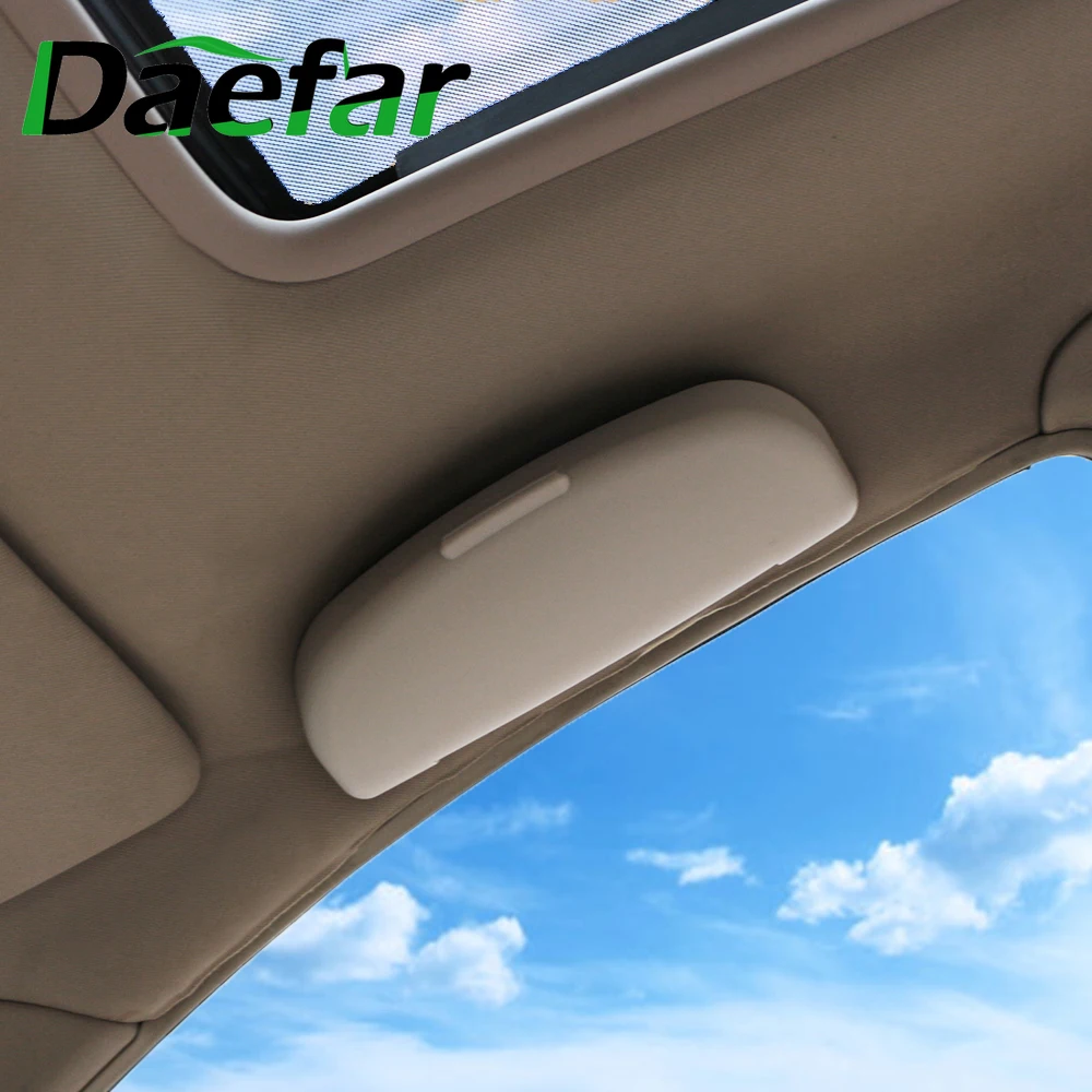 Car Styling Eyeglasses Storage Box Case Sunglasses Holder For Ford Focus Mk2 Mk3 Kuga For Volvo
